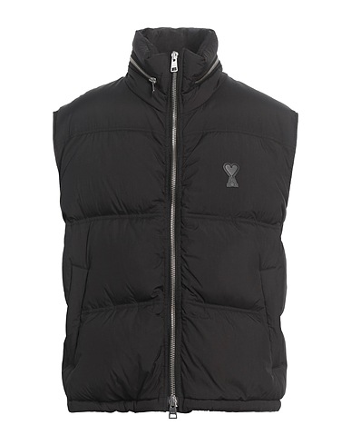 AMI ALEXANDRE MATTIUSSI Gilet NERO 100% Polyamide