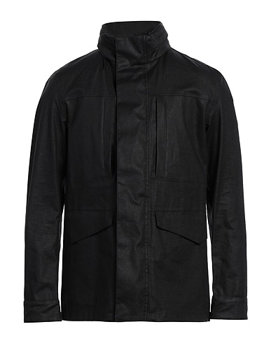 HERNO Jacket LAMINAR Black 100% Linen, Polyurethane