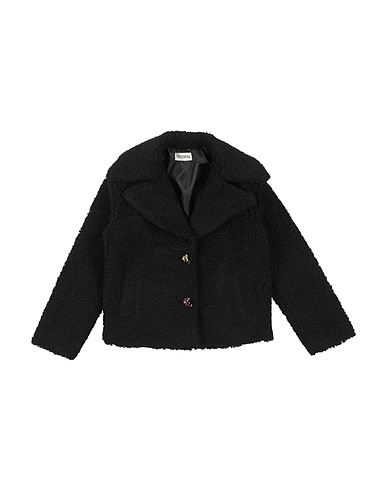 FRACOMINA MINI Teddy Coat Black 100% Polyester