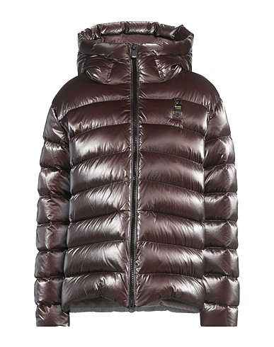 BLAUER. Shell jacket Dark brown 100% Polyamide