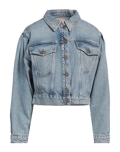 TWINSET Giubbotto jeans 100% Cotone