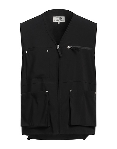 MM6 MAISON MARGIELA ベスト ブラック ポリエステル 96% / ポリウレタン 4%
