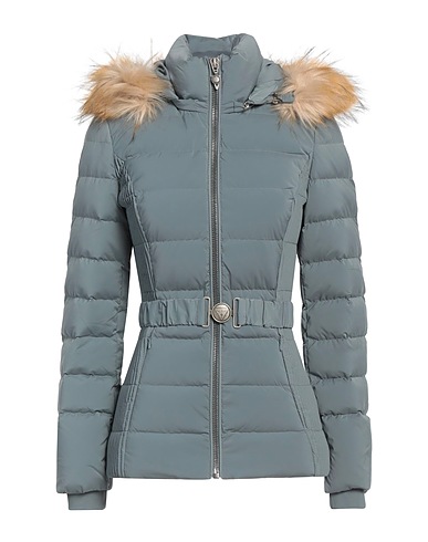 GUESS Shell jacket Slate blue 100% Polyurethane, Polyester, Elastane