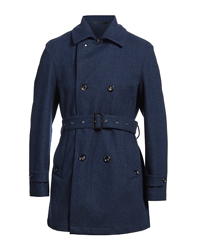 LUIGI BIANCHI Mantova Coat Navy blue 100% Wool
