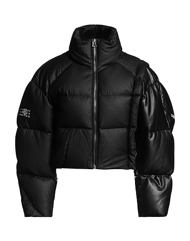 MM6 MAISON MARGIELA Shell jacket Black 100% Viscose, Polyurethane coated