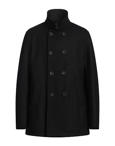 HERNO Coat Black 75% Virgin Wool, 25% Polyamide