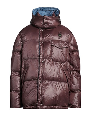 BLAUER. COATS & JACKETS Chocolate brown 100% Polyamide