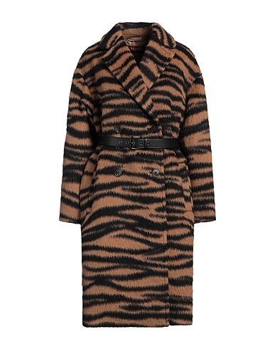 MAX MARA STUDIO Coat Brown 67% Virgin Wool, 33% Alpaca wool