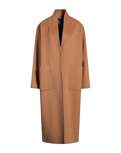 EMMA & GAIA Coat Camel 80% Wool, 10% Cashmere, 10% Polyamide