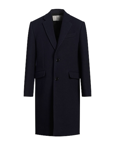 AMI ALEXANDRE MATTIUSSI Coat Midnight blue 100% Virgin Wool