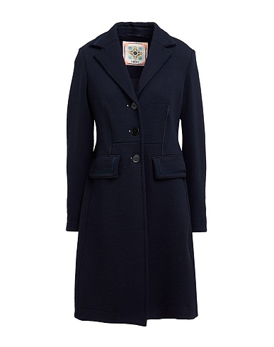 HIGH Coat USE Navy blue 49% Nylon, 33% Rayon, 14% Virgin Wool, 4% Elastane