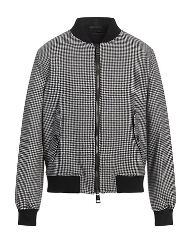 MESSAGERIE Bomber PATRIZIO PISCAGLIA Black 50% Wool, 30% Polyester, 20% Cotton