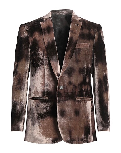 MESSAGERIE Blazer PATRIZIO PISCAGLIA Dark brown 80% Wool, 20% Polyamide