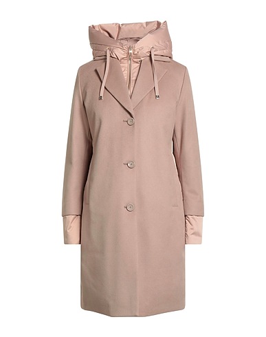DUNO Coat Beige 100% Polyester, Wool, Viscose
