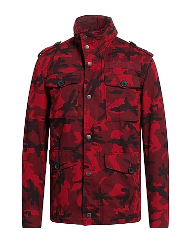 GUESS Jacket Burgundy 100% Cotton