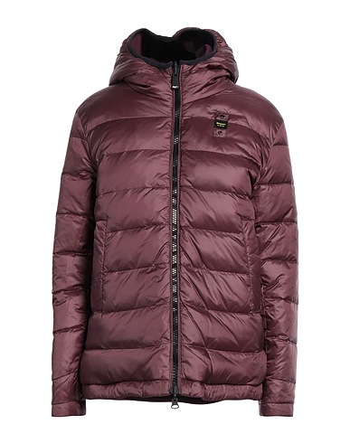 BLAUER. Shell jacket Purple 92% Polyester, 8% Elastane