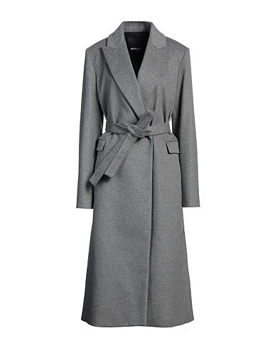 PATRIZIA PEPE Coat Grey 80% Wool, 20% Polyamide