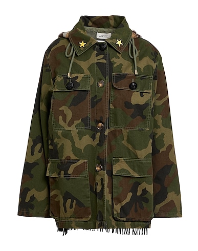 VICOLO Giubbotto Verde militare 100% Cotone