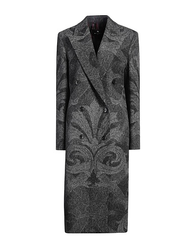 ETRO Coat Grey 100% Wool