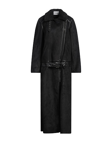 FORTE DEI MARMI COUTURE Coat Black 75% Polyester, 25% Acrylic