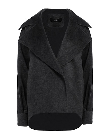FEDERICA TOSI Coat Grey 90% Wool, 10% Cashmere