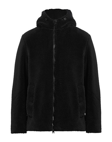 HERNO Συνθετική γούνα Μαύρο 100% Πολυεστέρας, Βαμβάκι