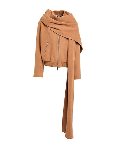 BLUMARINE Bomber Camel 40% Wool, 30% Polyamide, 30% Viscose