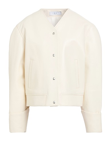 IRO Jacke Elfenbein 100% Lammleder