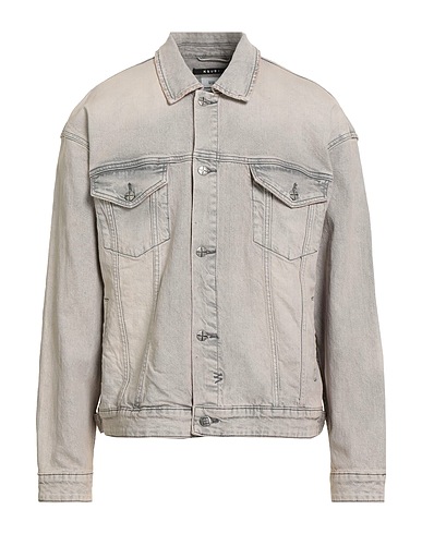 KSUBI Denim jacket Taupe 99% Cotton, 1% Elastane