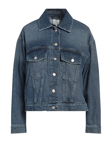 SECOND FEMALE Denim jacket Blue 100% Cotton