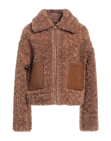 STUDIO AR Teddy Coat Camel 70% Polyamide, 30% Wool
