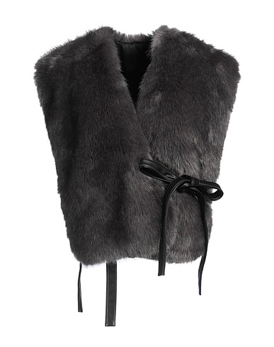 HELMUT LANG Teddy Coat Lead 70% Modacrylic, 30% Acrylic, Polyester, Polyurethane