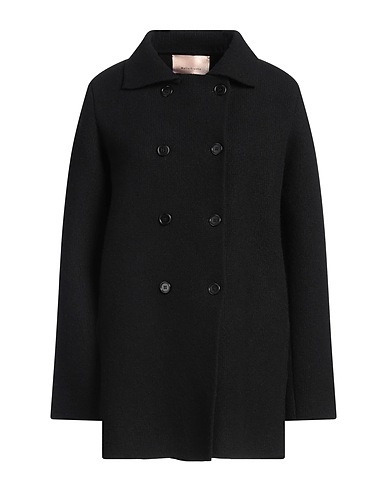 MALIN FRANKE Mantel Schwarz 70% Wolle, 30% Kaschmir