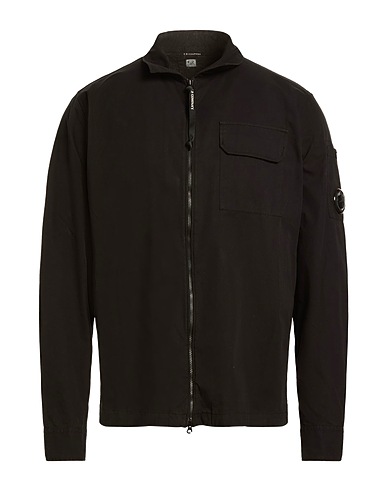 C.P. COMPANY Solid colour shirt Black 100% Cotton