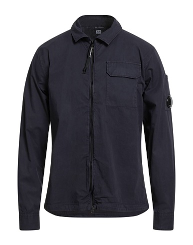 C.P. COMPANY Solid color shirt Navy 100% Cotton