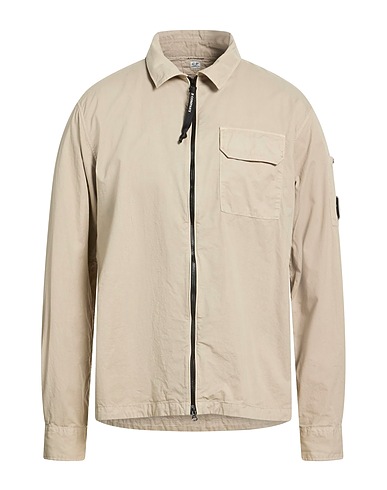 C.P. COMPANY Solid colour shirt BEIGE 100% Cotton