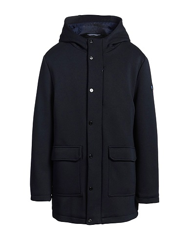 HARMONT & BLAINE Coat Navy blue 60% Polyester, 35% Cotton, 5% Elastane