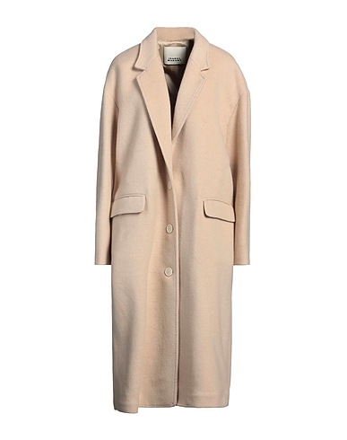 ISABEL MARANT Manteau long Beige 53% Laine vierge, 28% Laine, 17% Cachemire, 2% Soie