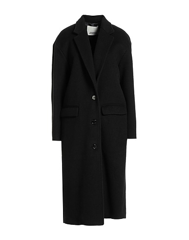 ISABEL MARANT Coat Black 53% Virgin Wool, 28% Wool, 17% Cashmere, 2% Silk