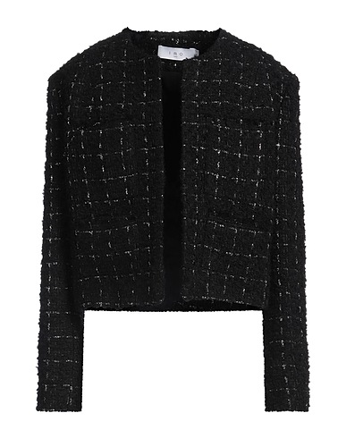 IRO Jacket Black 46% Wool, 20% Viscose, 14% Other Fibres, 10% Acrylic, 10% Polyester