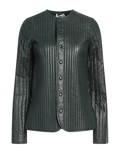 TOTEME Jacket Dark green 100% Lambskin