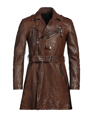 GARRETT Jacket Chocolate brown 100% Leather