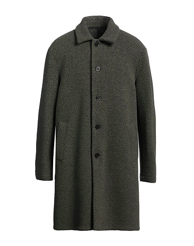 HARRIS WHARF LONDON Teddy Coat Military green 64% Wool, 23% Polyamide, 8% Polyester, 5% Other Fibres