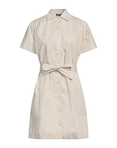 A.P.C. Shirt dress Beige 100% Cotton