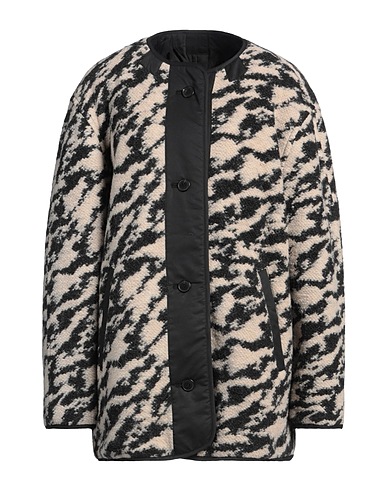 MARANT ÉTOILE Teddy Coat Black 74% Virgin Wool, 26% Polyester