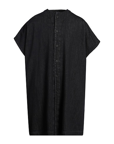 EBIT Camicia di jeans Nero 100% Cotone
