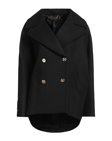 VERSACE Cabanjacke & Zweireiher Schwarz 86% Wolle, 14% Polyamid