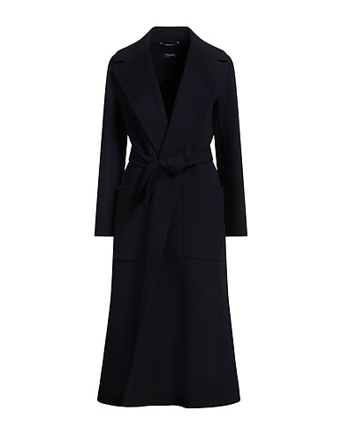 'S MAX MARA Coat Midnight blue 100% Virgin Wool