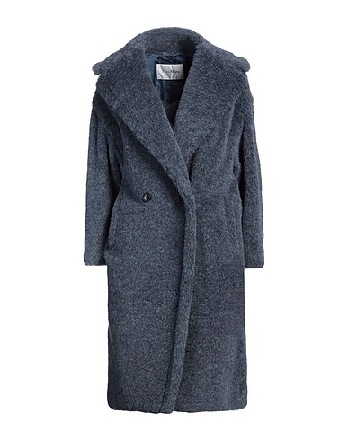 MAX MARA Teddy Coat Blu navy 60% Lana di alpaca, 26% Lana Vergine, 14% Seta