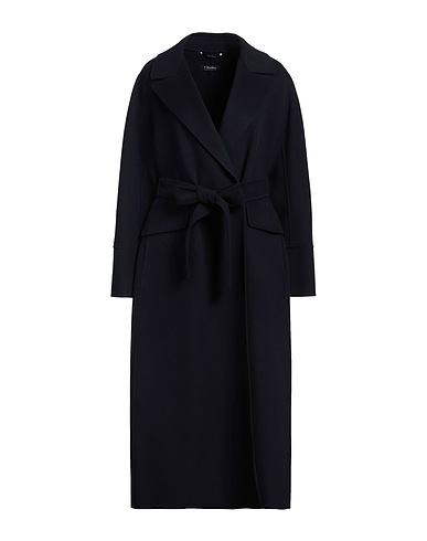'S MAX MARA Coat Midnight blue 100% Virgin Wool
